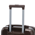 14"/20" 2 Pieces Set in ABS Spinner Wheel Luggage with Cosmetic Case