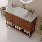 36" Modern Bathroom Vanity with Ceramic Vessel Sink
