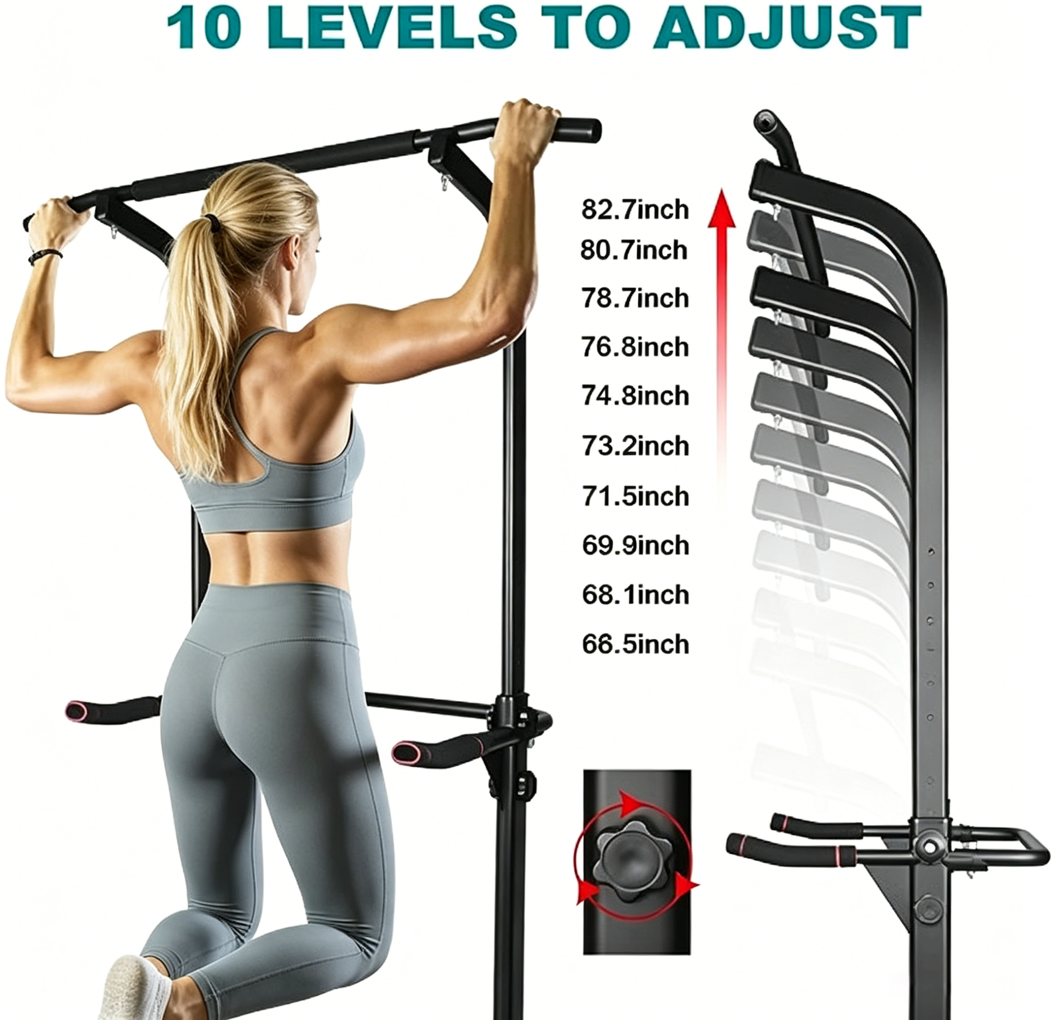Sport Power Tower Workout Dip Station