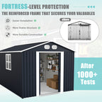 Campcraft 8x12 FT Outdoor Metal Storage Shed