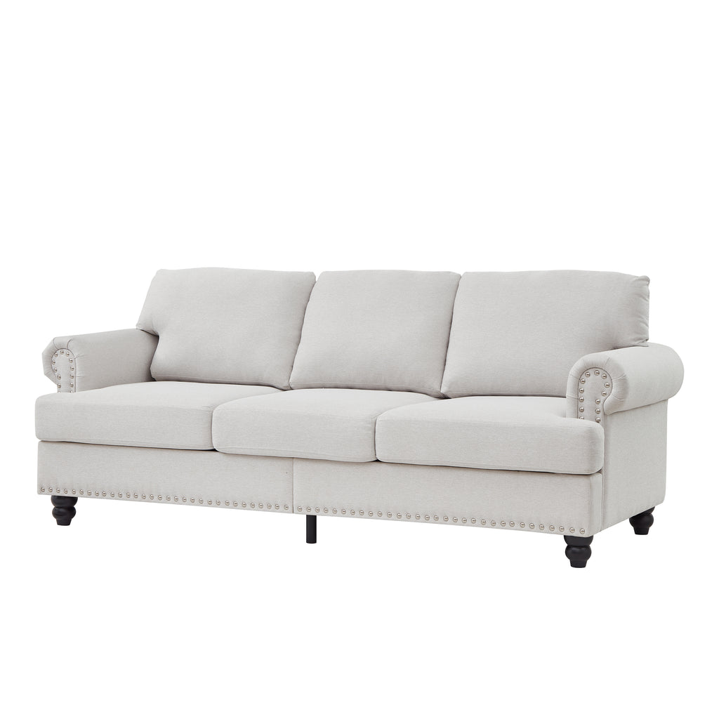 83" Modern Classic Design Three Seater Sofa