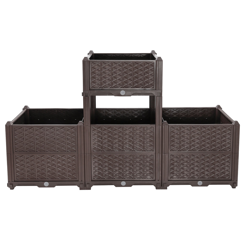 Indoor and Outdoor Rectangular Plastic Planting Box