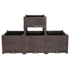 Indoor and Outdoor Rectangular Plastic Planting Box