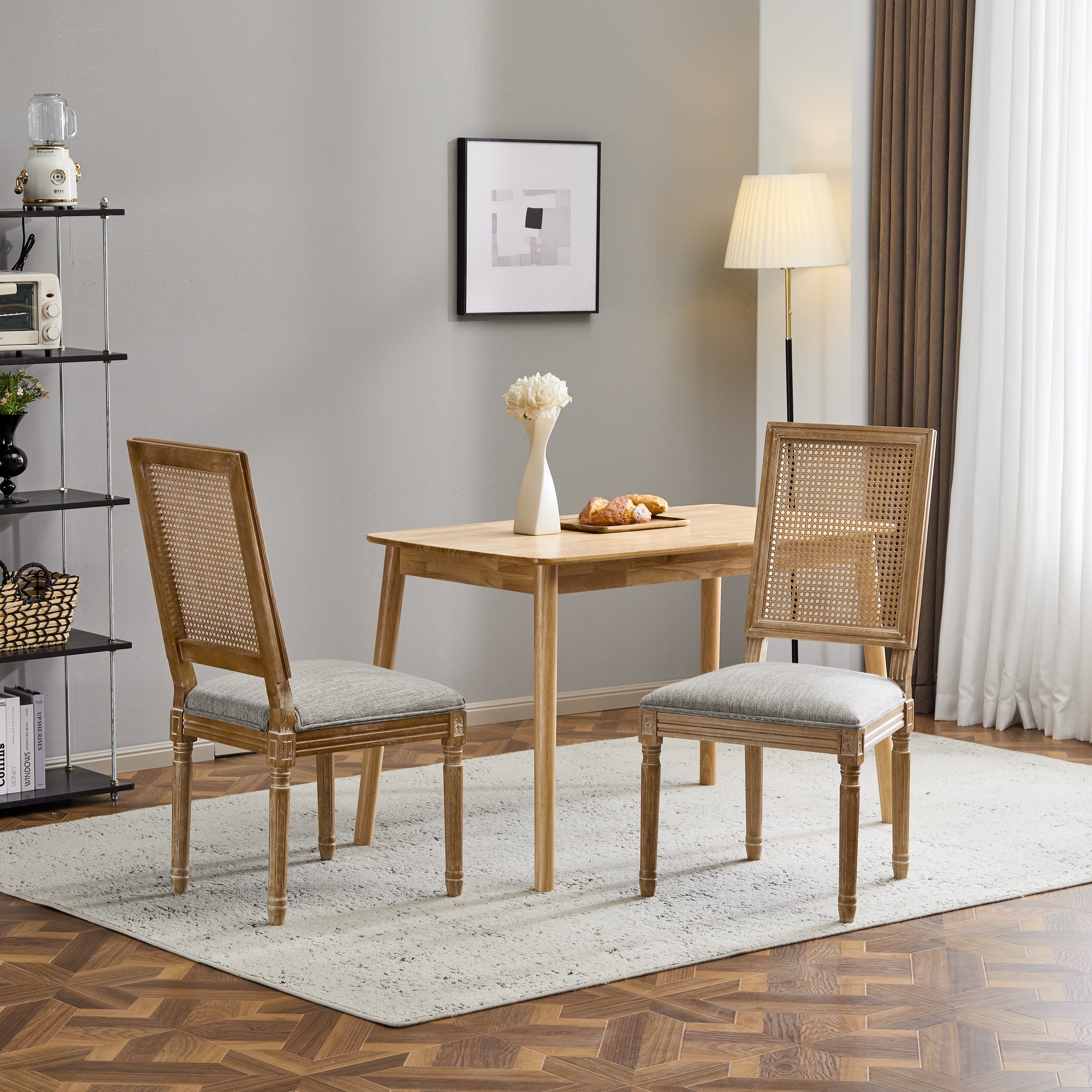 Set of 2 French Country Dining Chairs