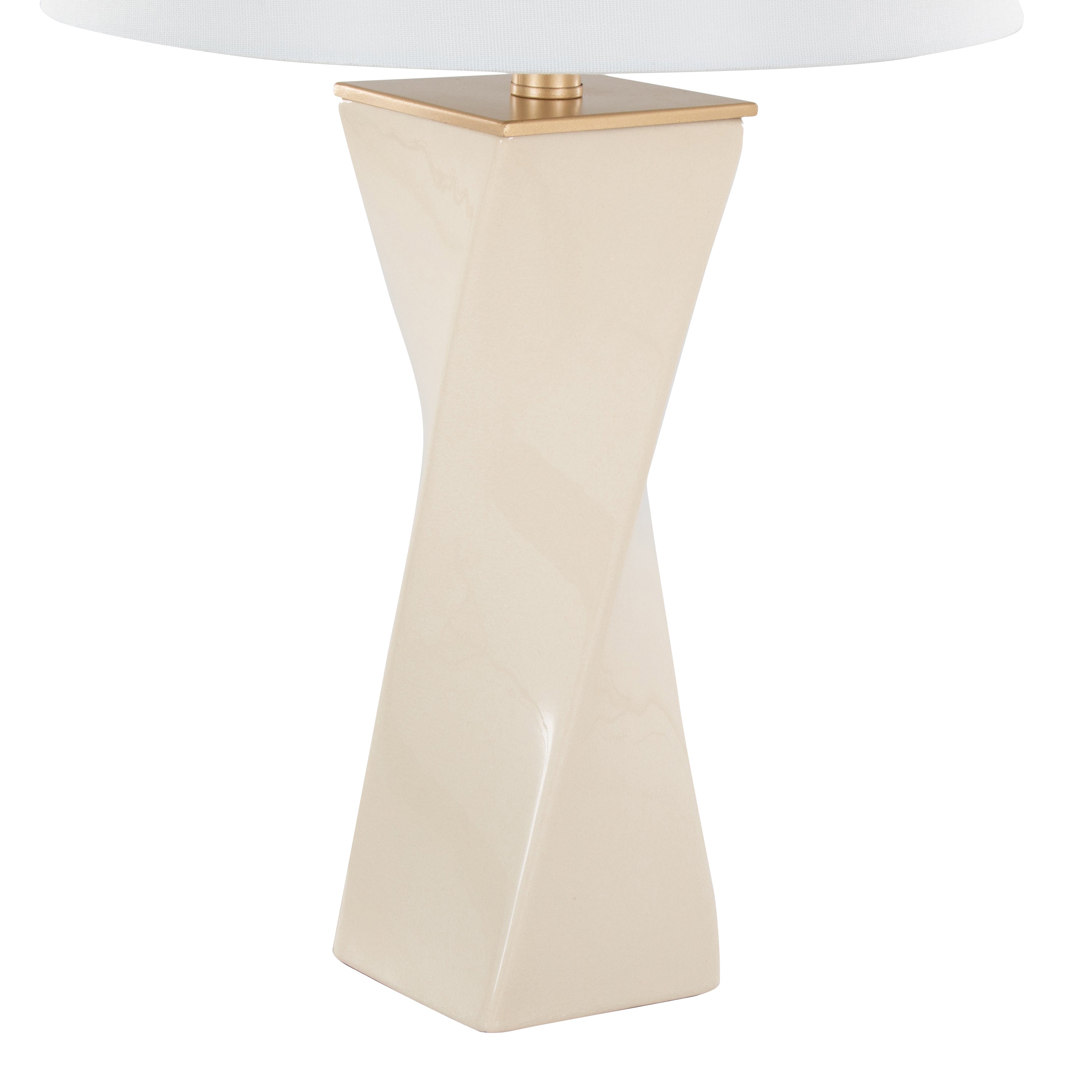Square Contemporary 27" Ceramic Table Lamp