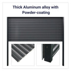8.5' x 8.5' Motorized Roll-Up Door Kit for Double Garage Metal Shed