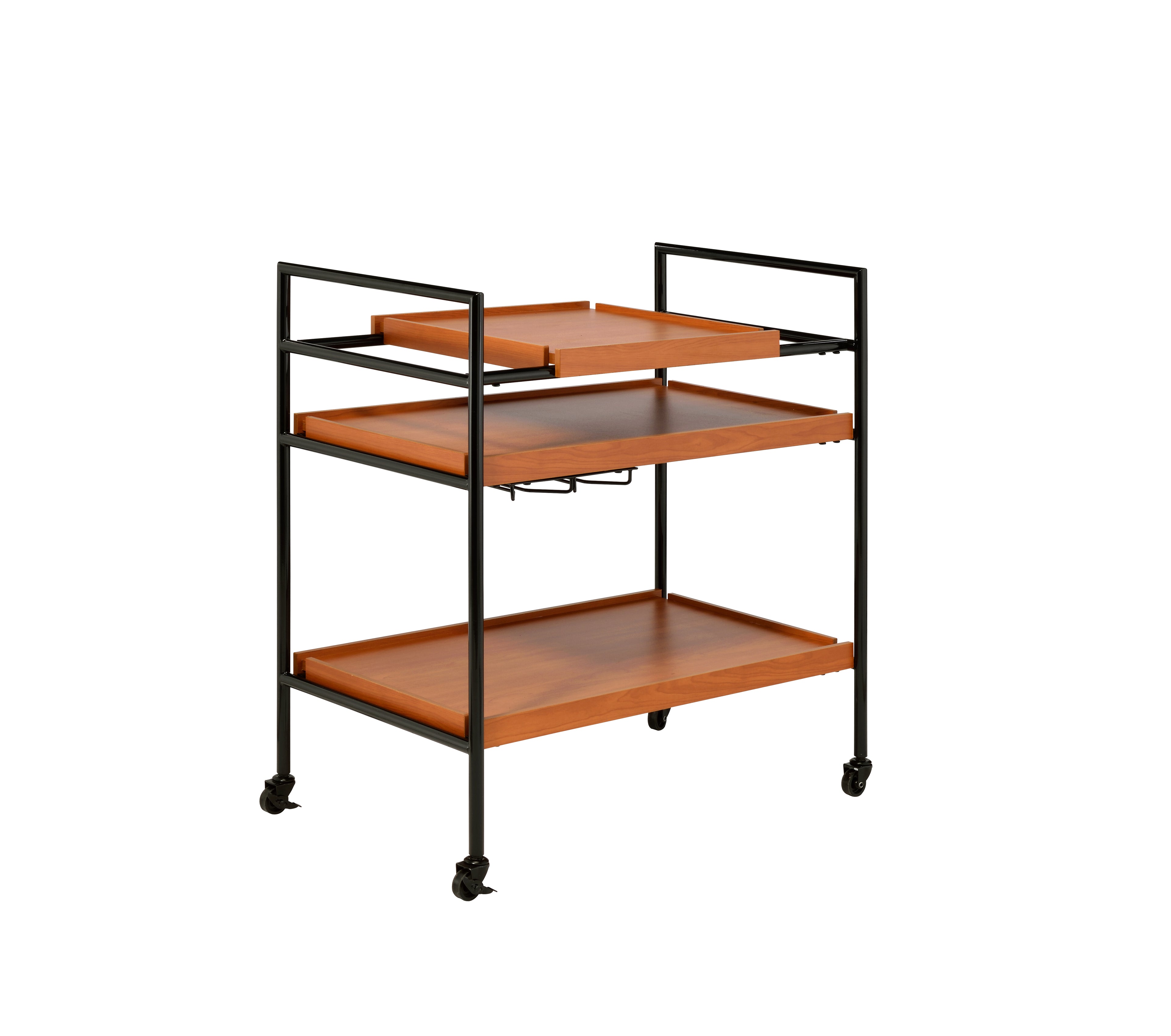 Oaken Honey Serving Cart