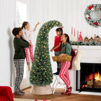 6 Ft Prelit Bent Top Christmas Tree