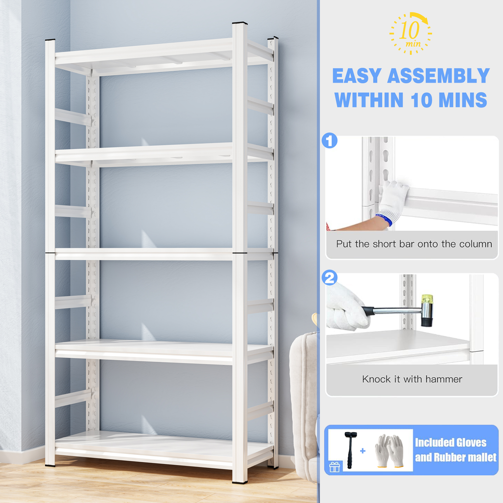 71" H Adjustable Storage Rack