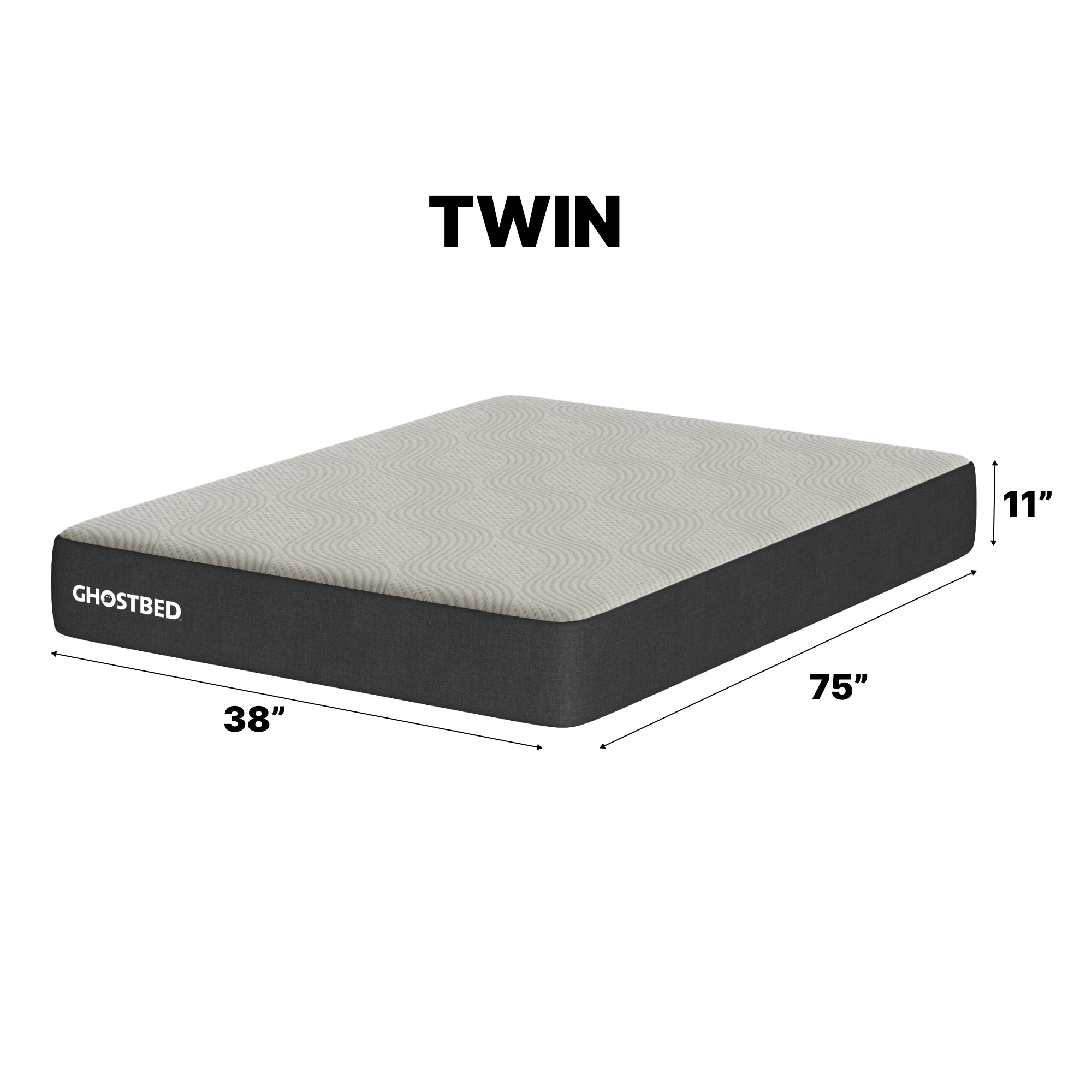 GhostBed Essential 11" Twin Foam Mattress