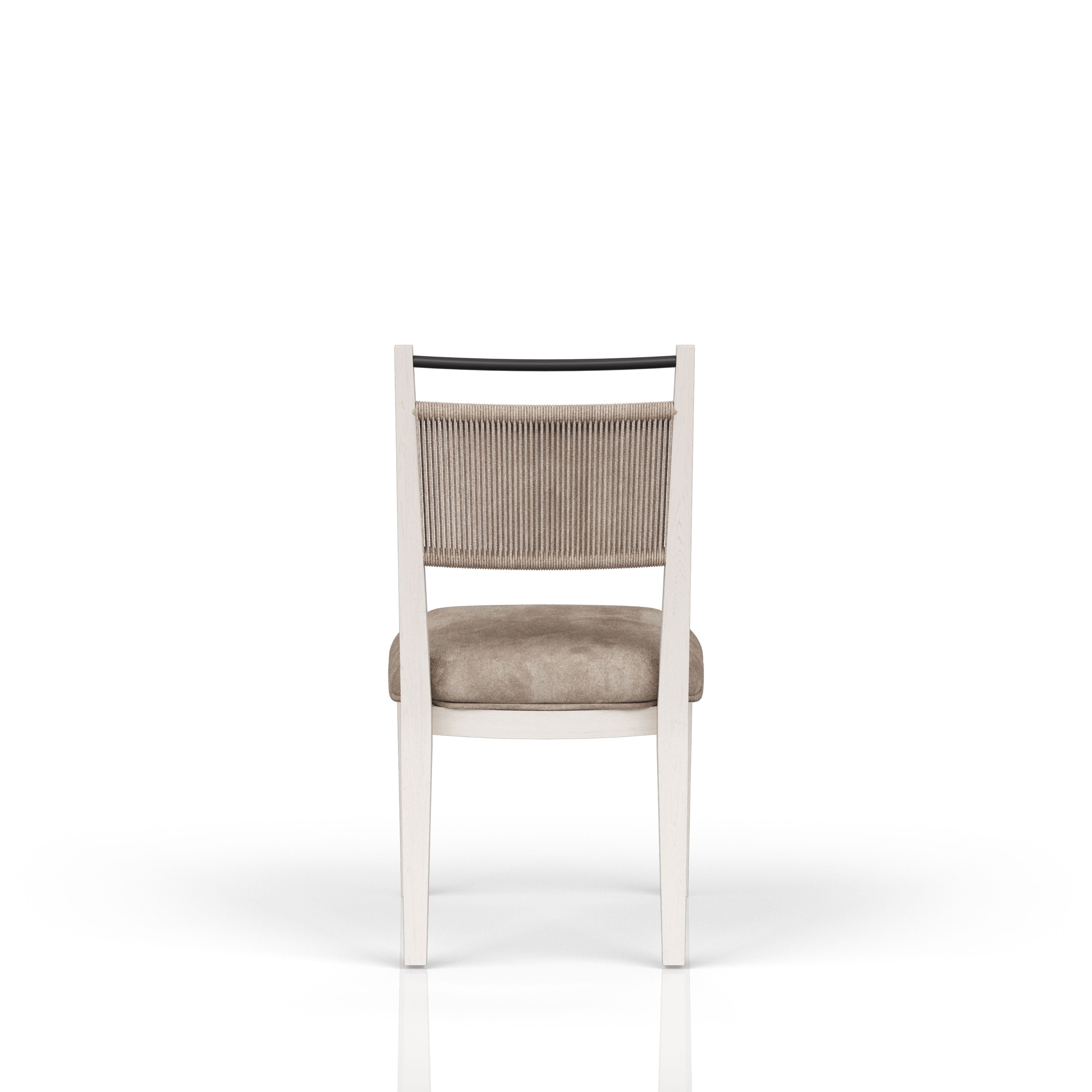 Rope Back Chair - Vanilla / Carmel (Set of 2)