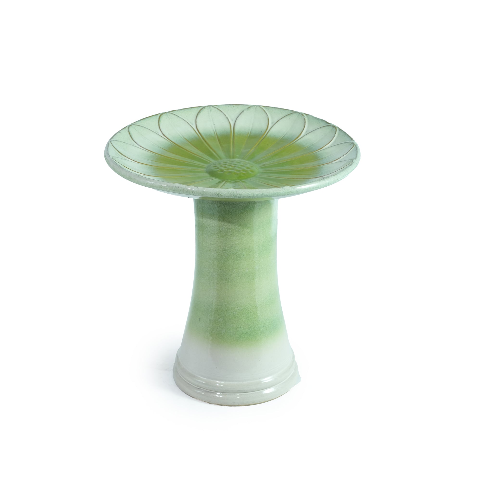 Handmade Glazed Ceramic Bird Bath