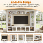 All-in-One Modern Entertainment Center for TVs Up to 80"