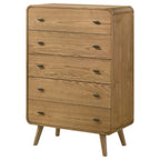 Winston Light Ash 5-Drawer Bedroom Chest of Drawers