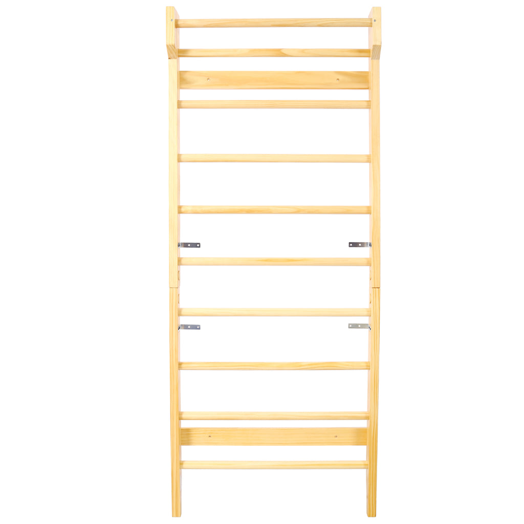 Wooden Swedish Ladder Stall Bars Set for Physical Therapy & Gymnastics