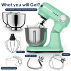 5.5QT/4.5QT Dual Bowls Electric Stand Mixer