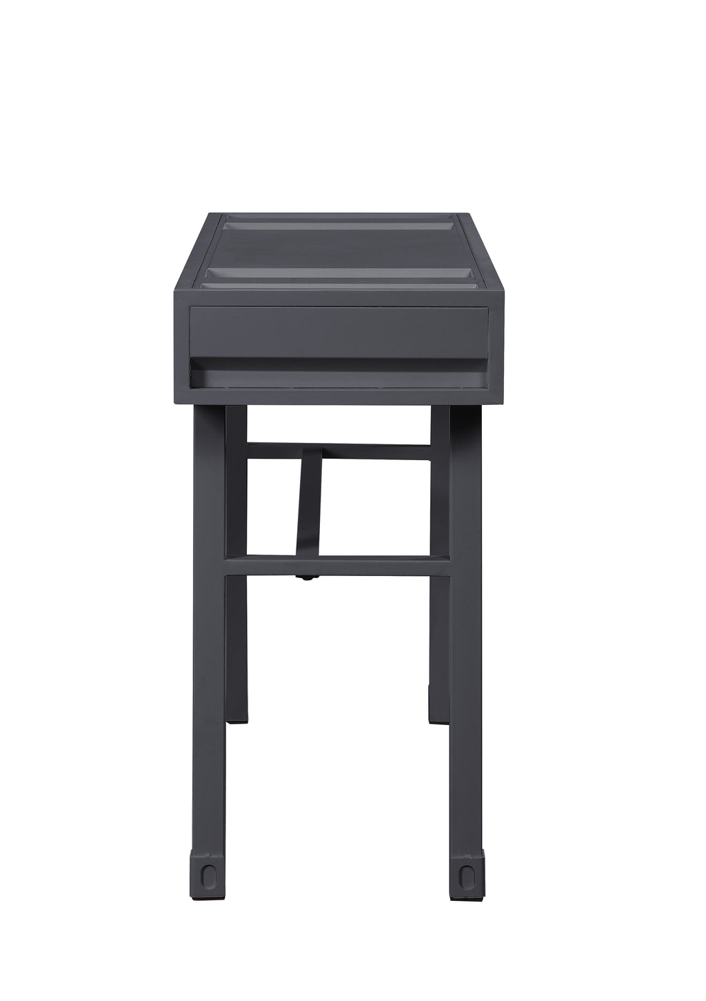 Cargo Gunmetal Finish Vanity Desk