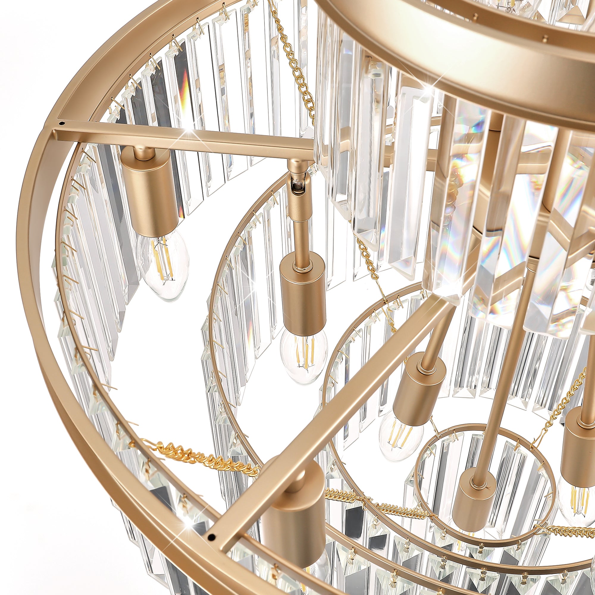 Golden Luxury Crystal Chandelier
