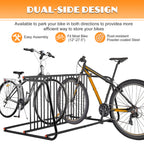 10-Bike Floor Bike Rack