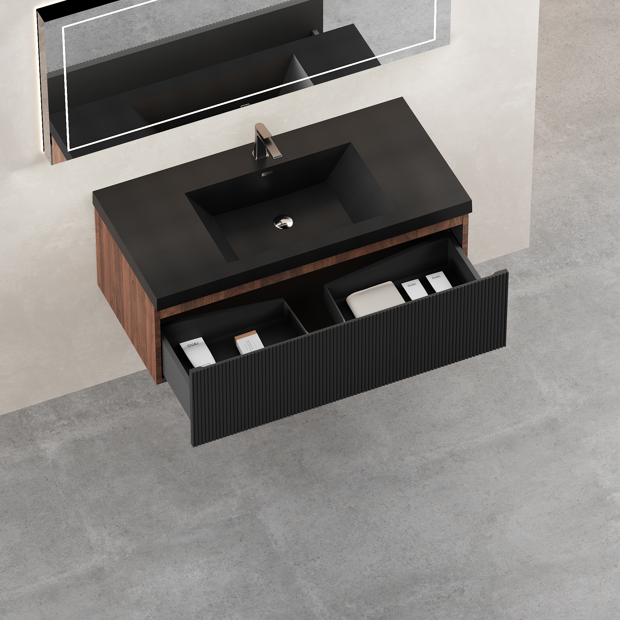 42'' Floating Bathroom Vanity with Sink