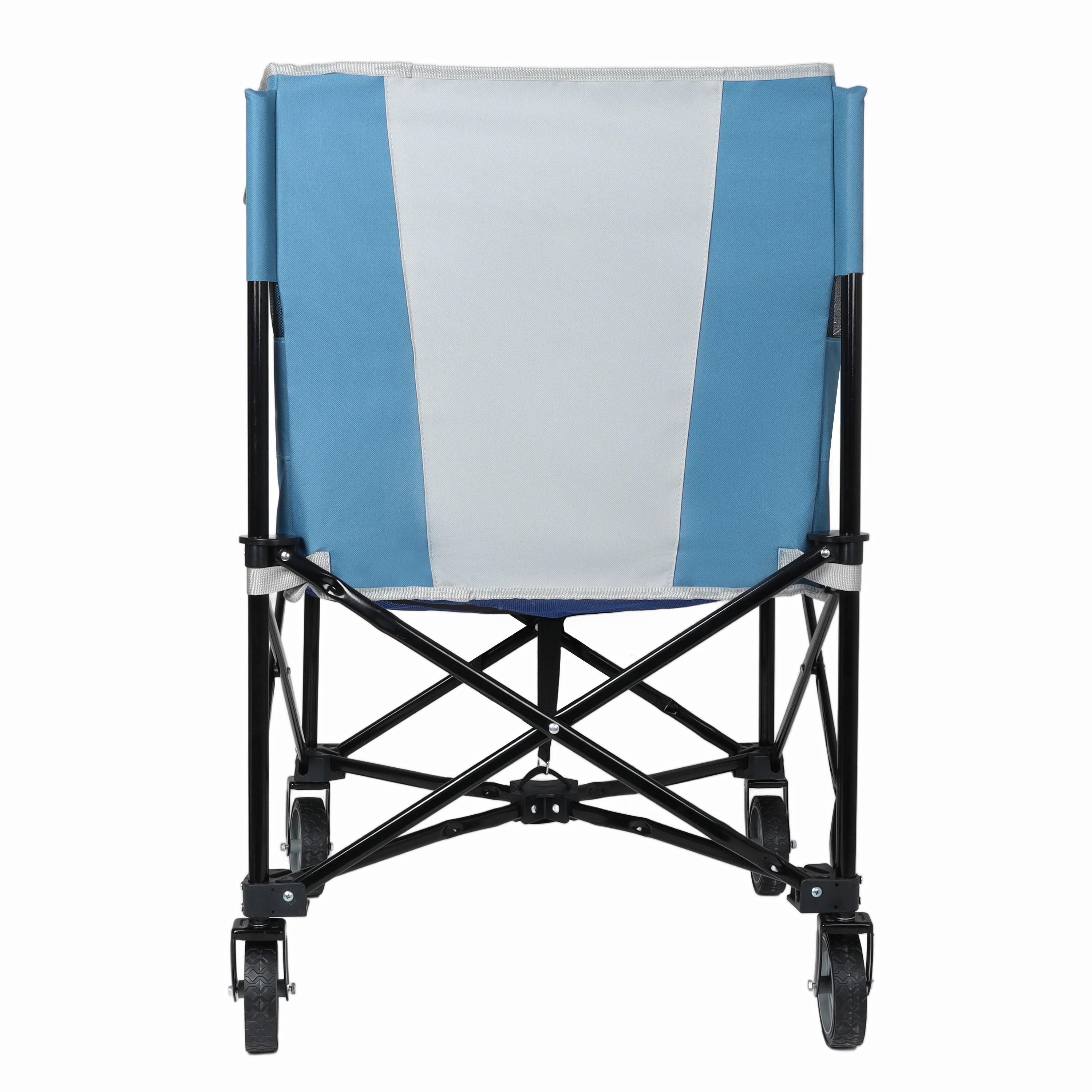 Rolling Ball Storage Cart with Wheels, Blue/Gray