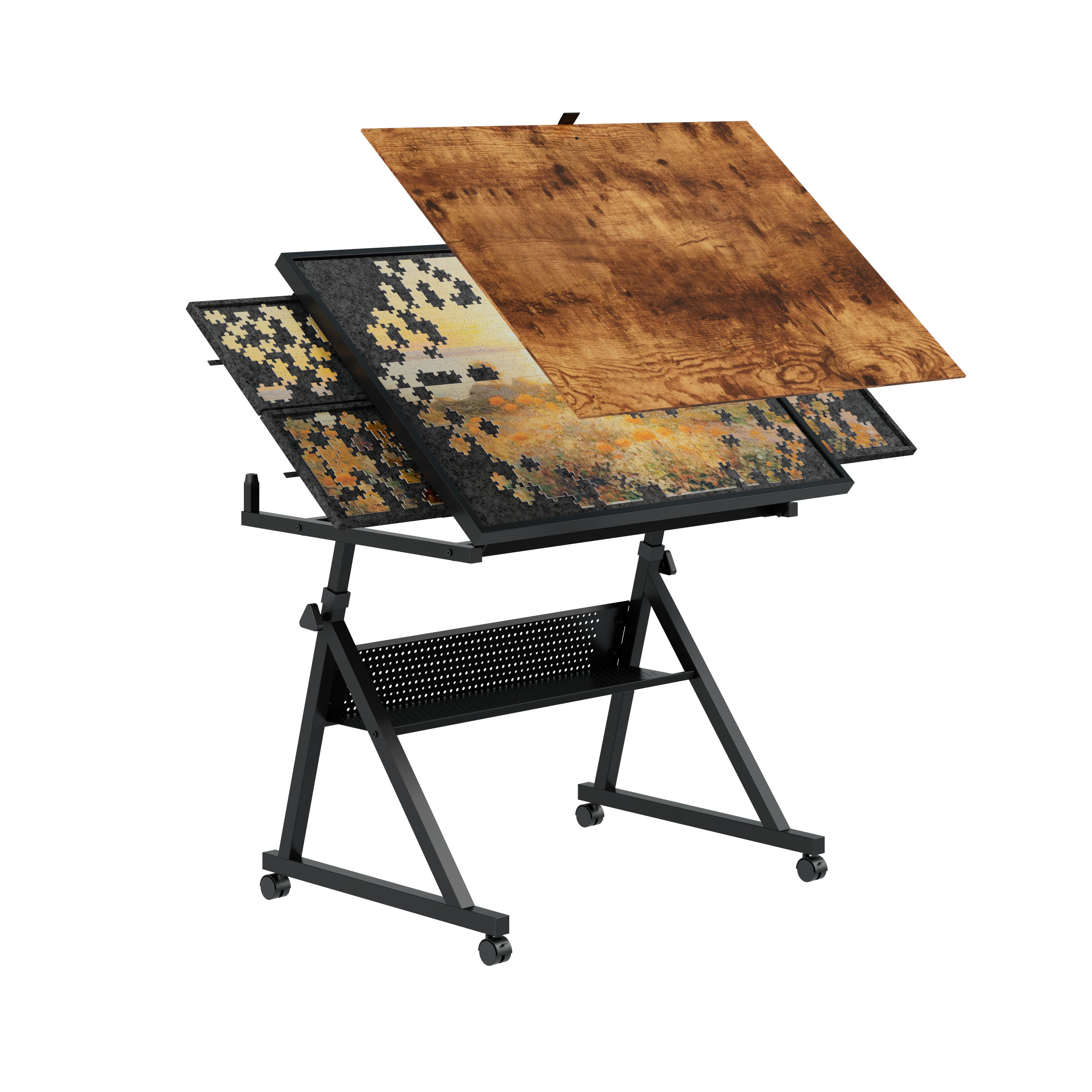 1500 Pieces Jigsaw Puzzle Metal Table Board for Adults
