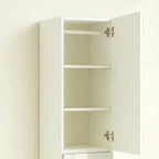 Elise Slim Modular Wood Closet Cabinet with Mirror