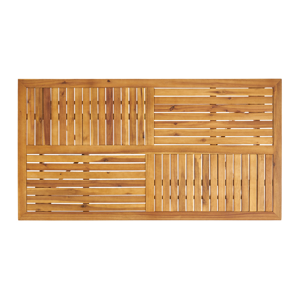 Outdoor Hermosa 7 Piece Wood Dining Set with Cushions