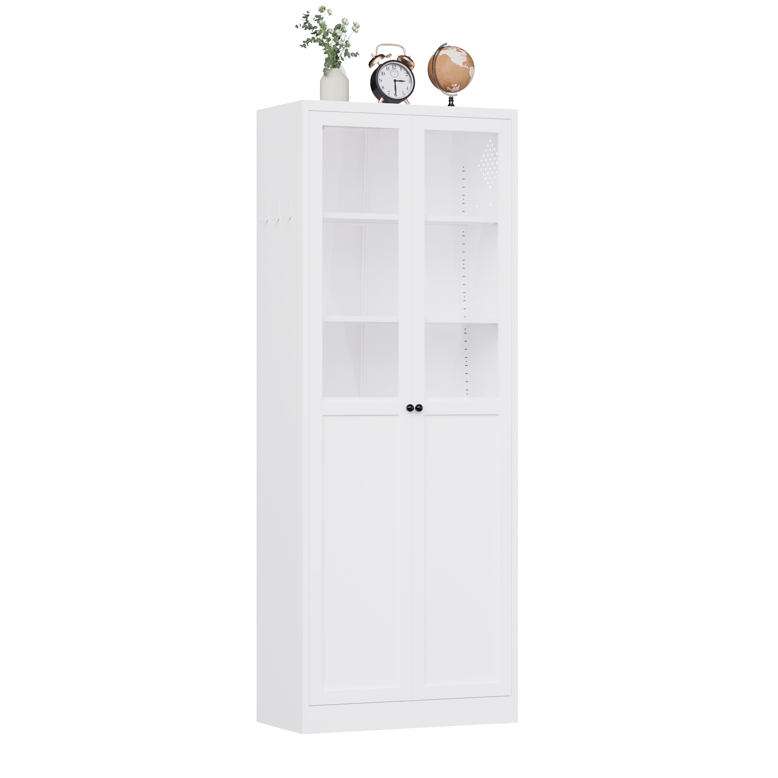 72" Metal Kitchen Pantry Cabinet with Doors & Shelves