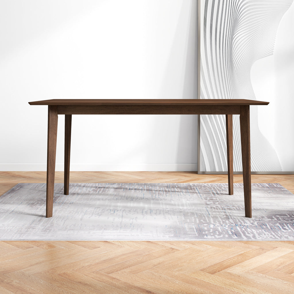 Carlos Solid Wood Dining Table and 4 Side Chairs