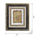Lucian Framed Antiqued Sculpture Print - 2 Piece