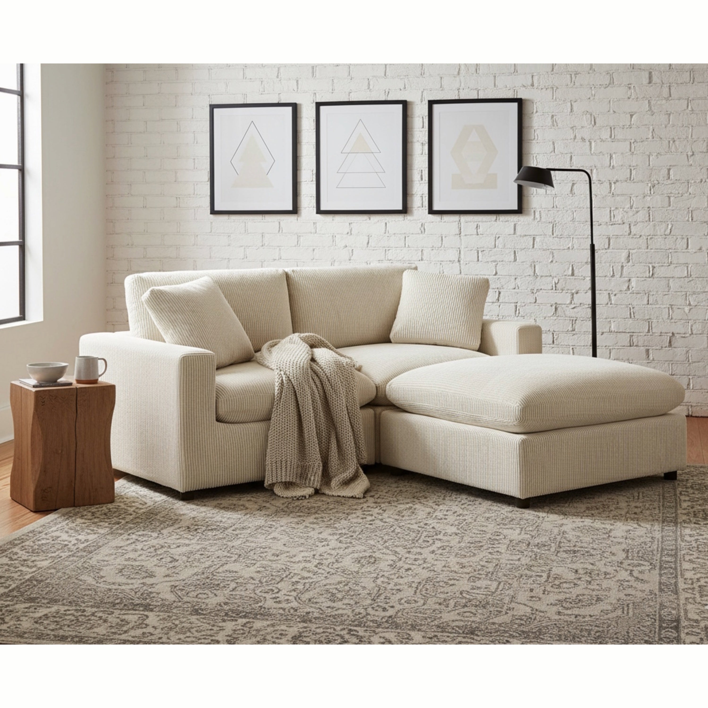 Chelsea Modular 3-Piece Chofa Sofa - Beige