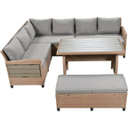 Tomax 5-Piece Outdoor Patio Rattan Sofa Set