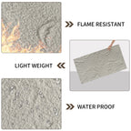 3D Faux Stone Wall Panels - 6 PCS PU Wainscoting Panel
