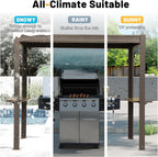 8x5 FT Grill Louvered Pergola for Outdoor Grill