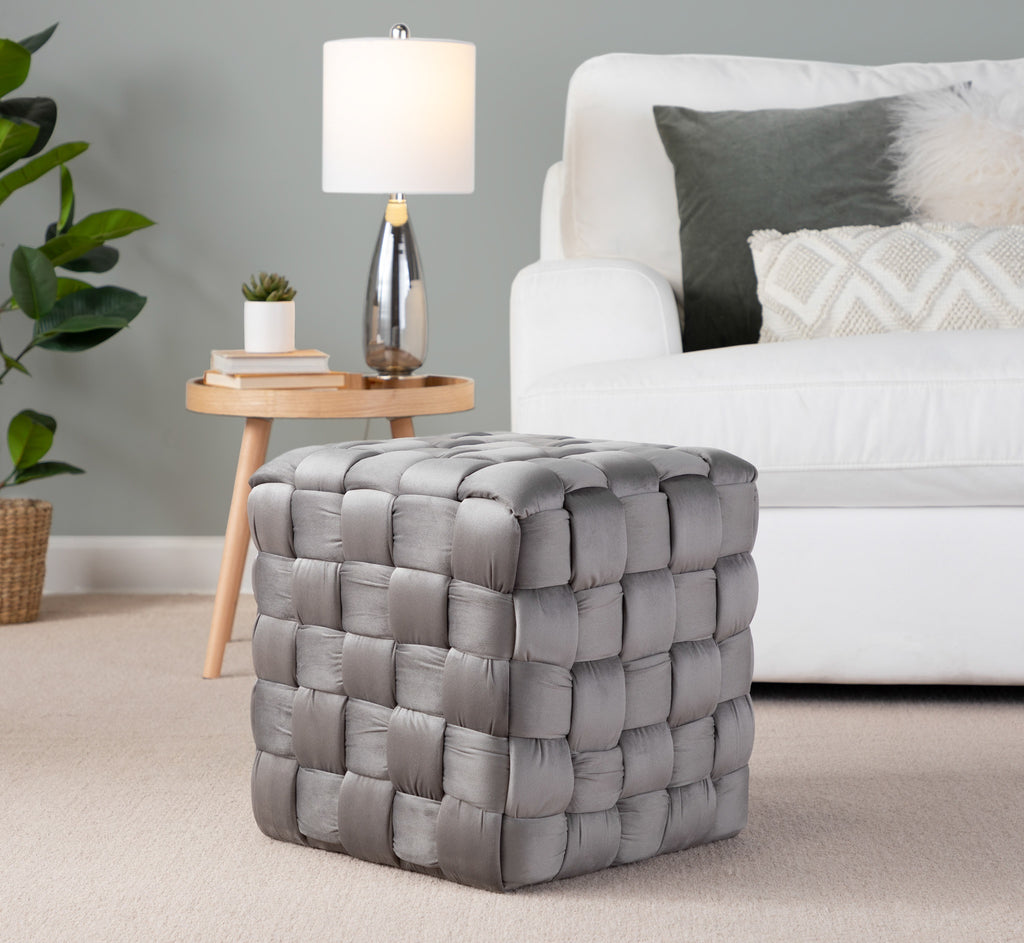 Square 16" Ottoman in Dark