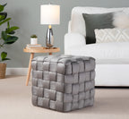 Square 16" Ottoman in Dark