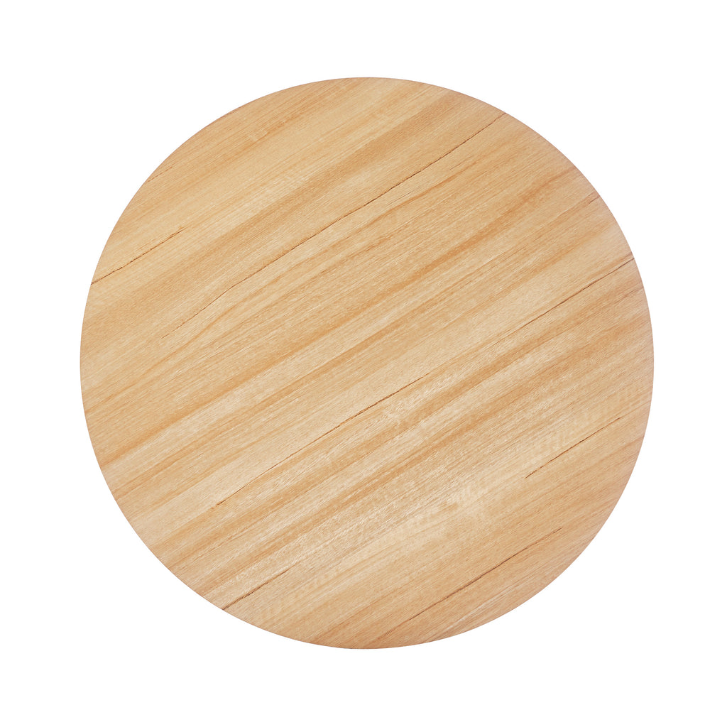 31.5" Oak Color Top Tulip Table