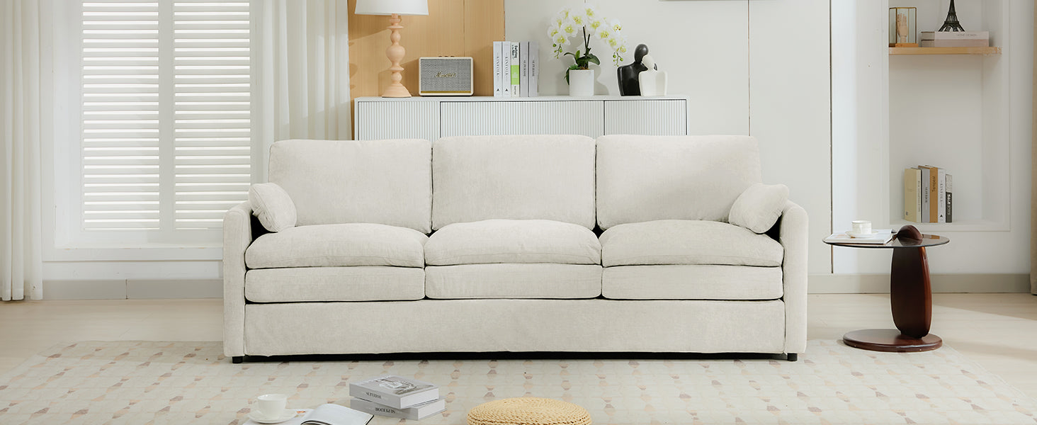 89" Cozy Upholstered 3-Seater Sofa
