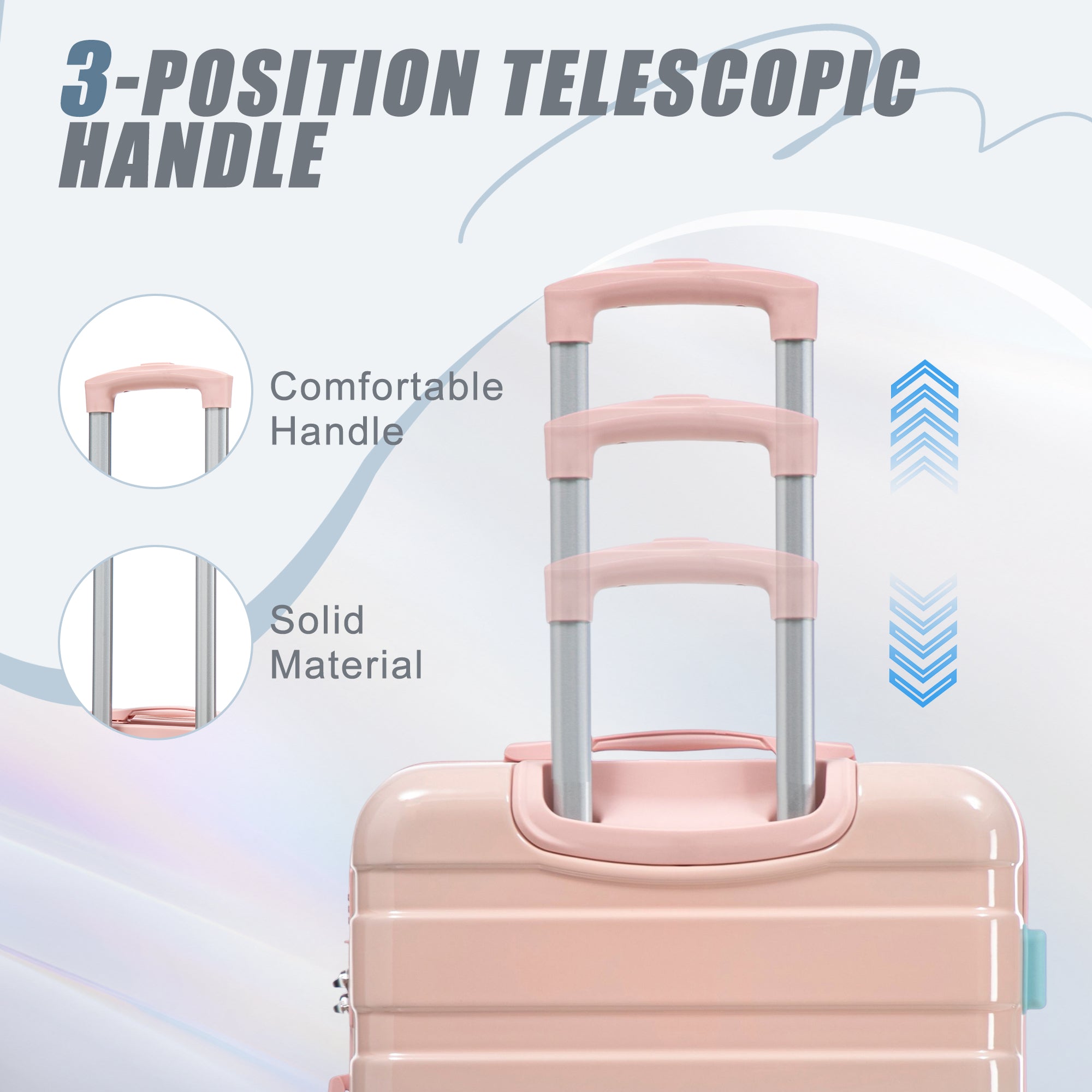 20"/24"/28" 3-Piece Hard Case Luggage Set