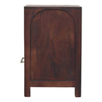 Solid Wood Arched Edge 1 Drawer Bedside Table