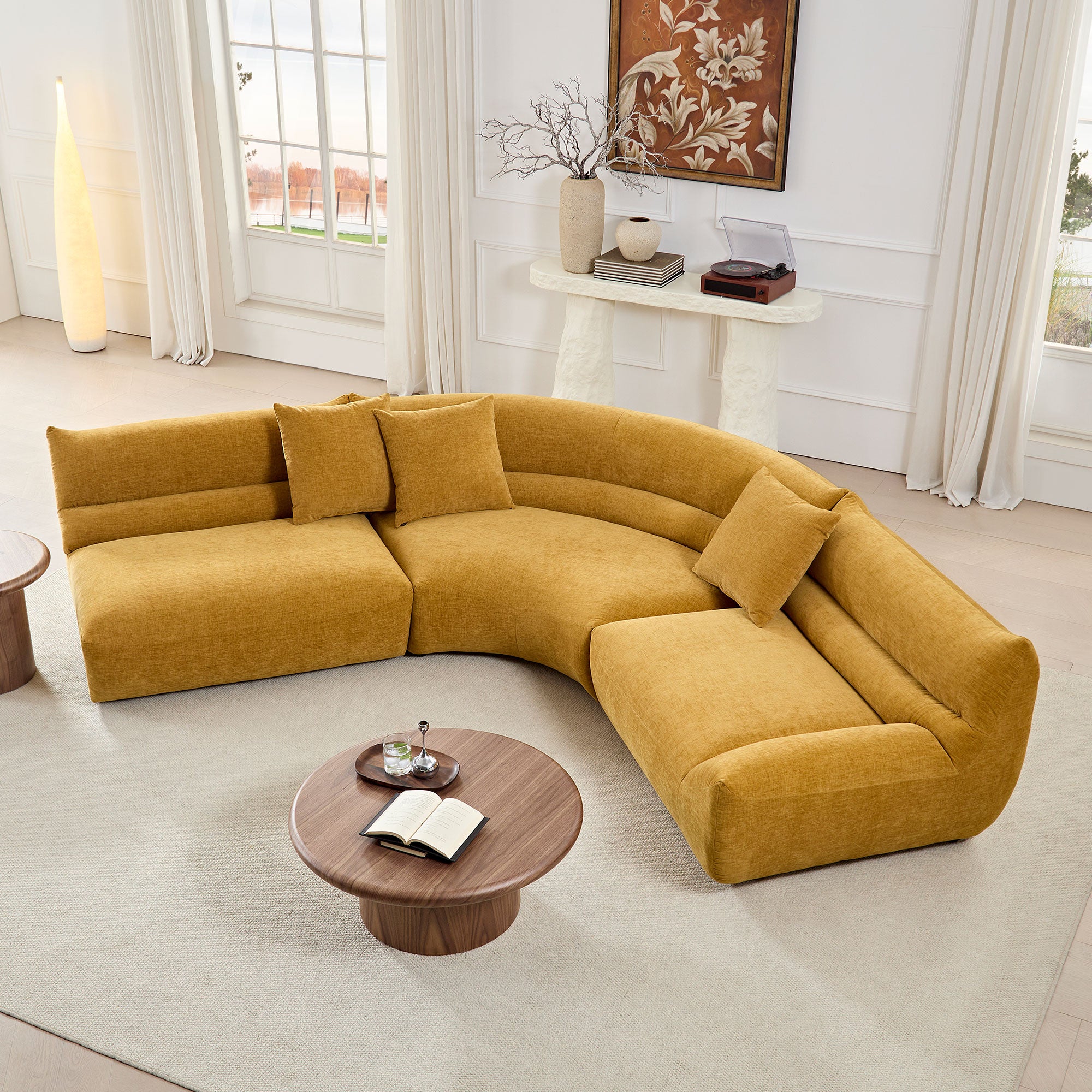 Modular Curved Sectional Sofa
