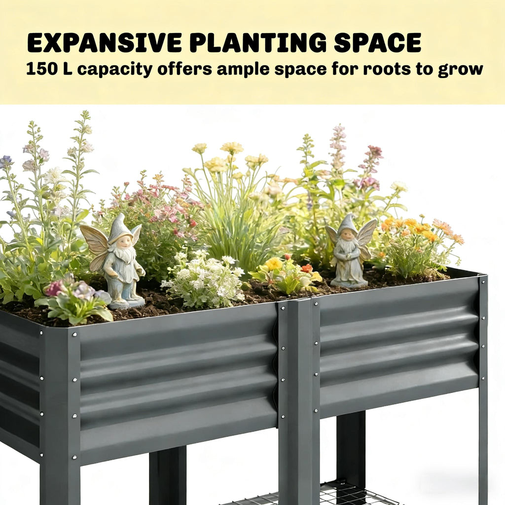 Patio Planter Box: Outdoor Elevated Garden Bed