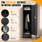55" Tall Metal Wardrobe Cabinet