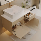 31.5 Inches Floating Single Small Bathroom Vanity with Sink