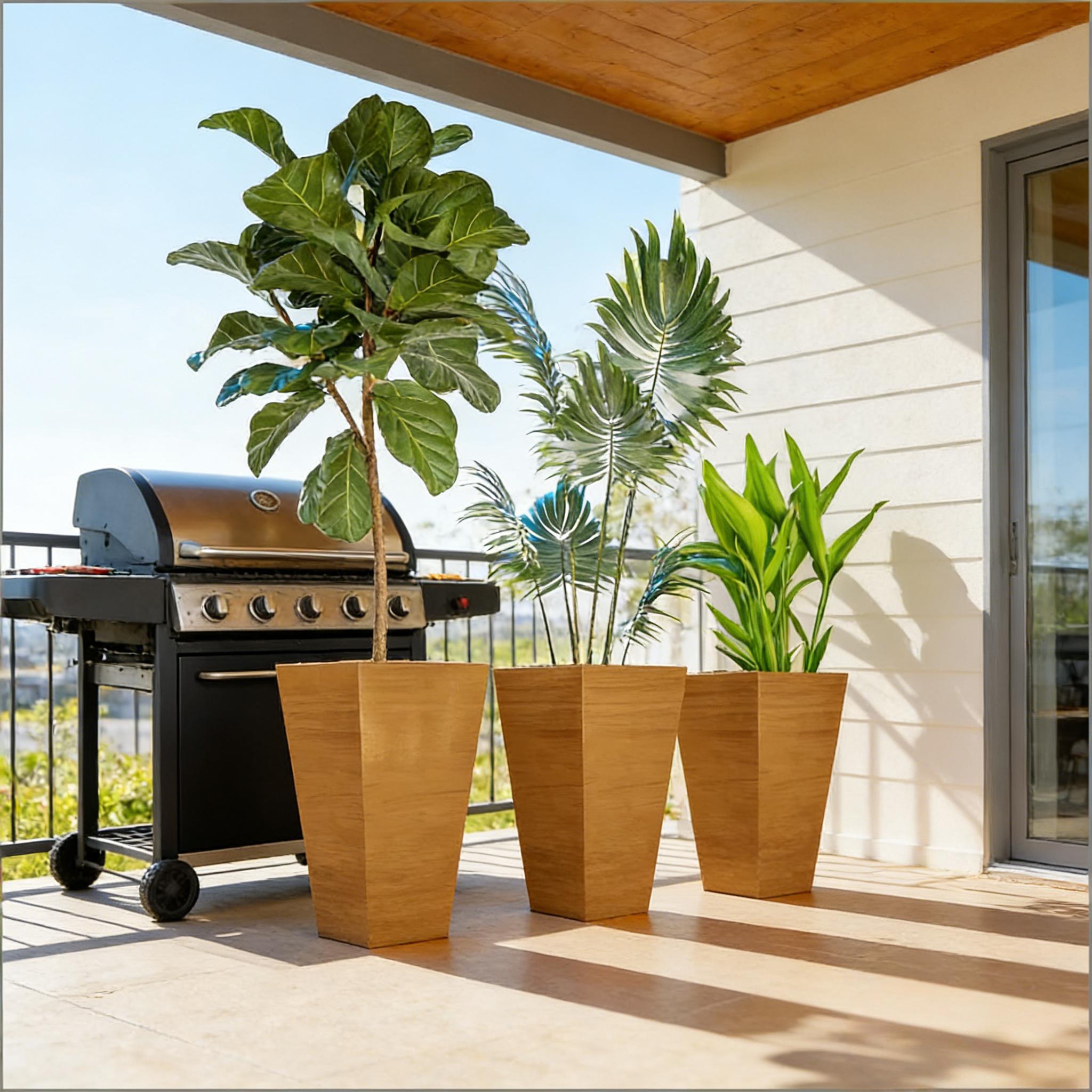 Classic Tall Outdoor Planter Set