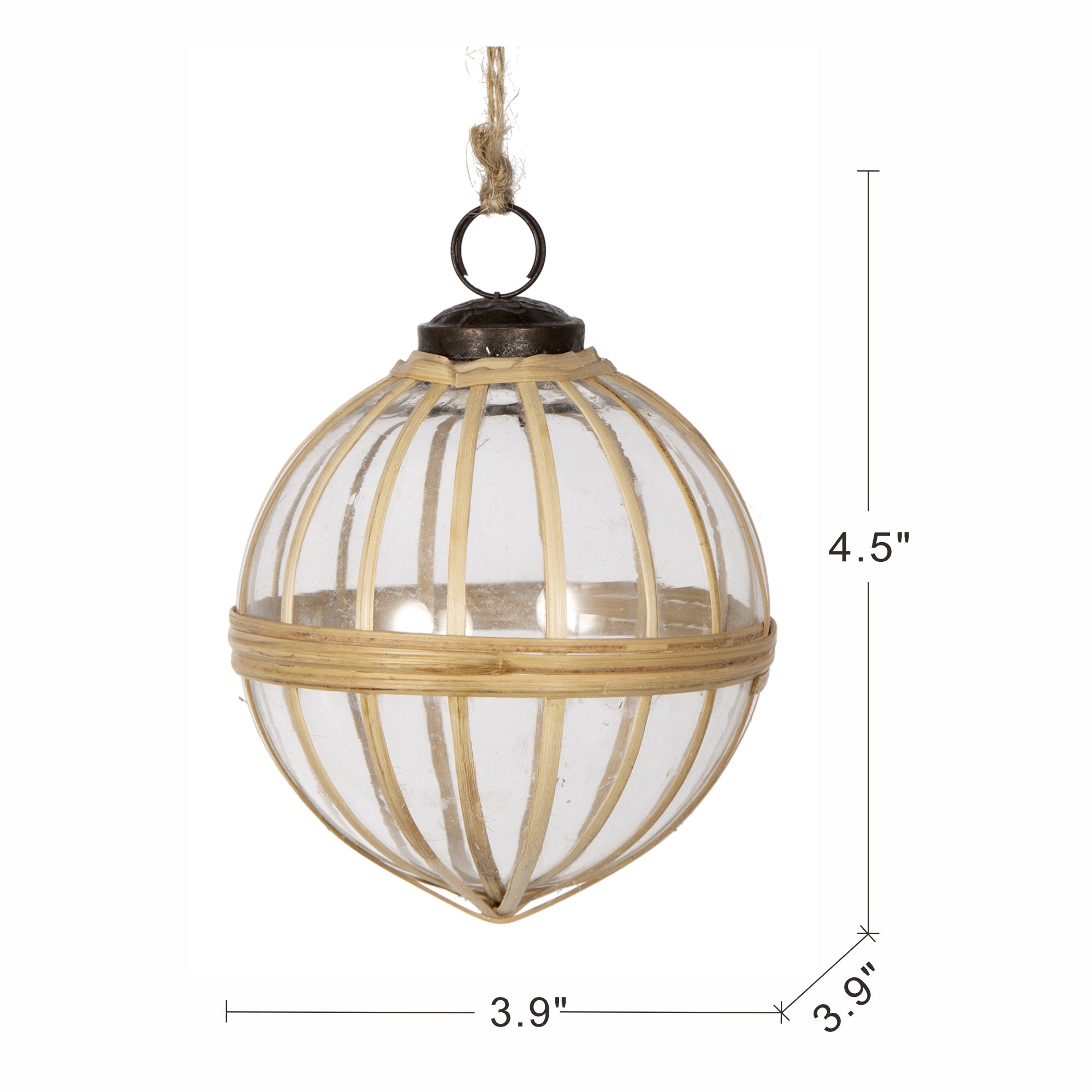 D3.9" X-Mas Hanging Ornament Set of 3
