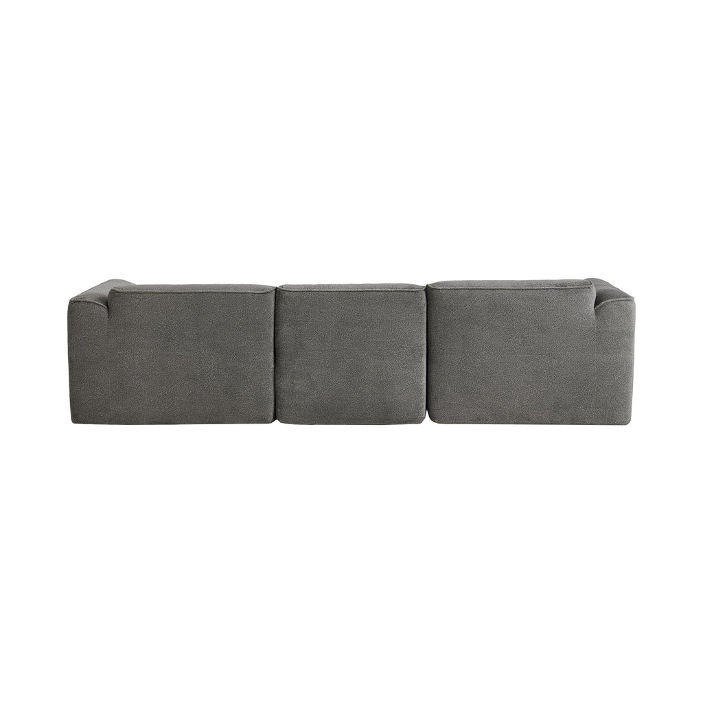 U_Style Luxury Living Room Double-Needle Cut Velvet Sofa