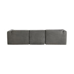 U_Style Luxury Living Room Double-Needle Cut Velvet Sofa