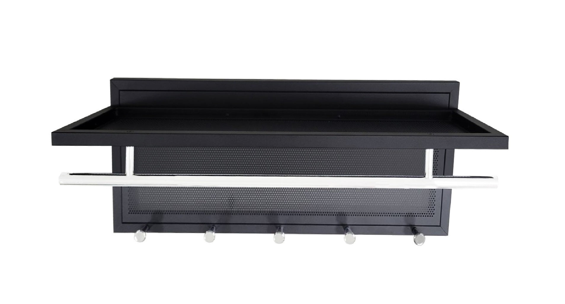 Esyspot Metal Powder Coating Hook Wall Mounted with Shelf